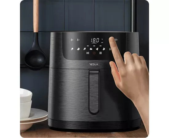 Friteuza cu aer cald TESLA AF800B – 8L, 1800W, panou digital, 8 programe presetate - Imagine 9