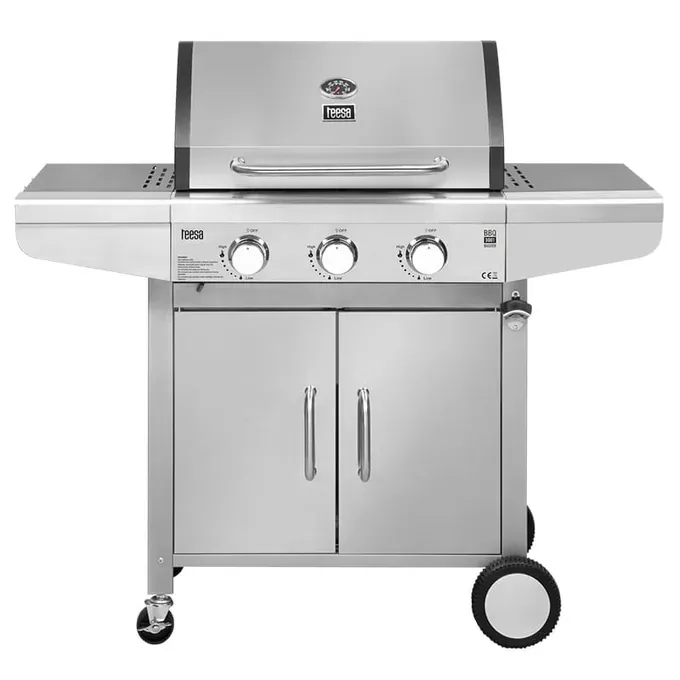Grătar pe gaz TEESA Master Grill 3001 TSA0095HQ – 3 arzătoare, 10.8 kW - Imagine 1