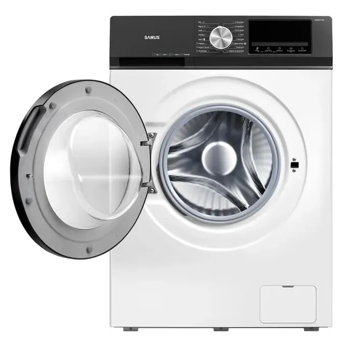 Masina de spalat rufe frontala SAMUS WSEDI7148, 7kg, 1400rpm, Termostat reglabil, Clasa A, Alb - Imagine 4