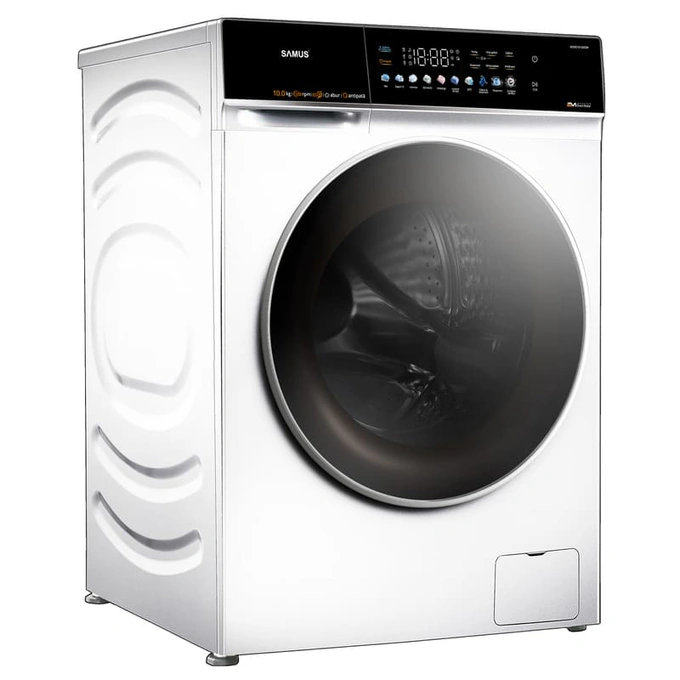 Samus Masina de spalat rufe frontala SAMUS WSHD10120IDM, Inverter Direct Motor 10 kg, 1200 RPM, Clasa A, Alb - IT-Fashion.ro