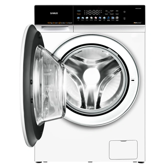Masina de spalat rufe frontala SAMUS WSHD10120IDM, Inverter Direct Motor 10 kg, 1200 RPM, Clasa A, Alb - Imagine 4