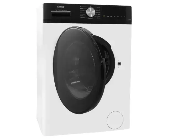 Masina de spalat rufe SAMUS WSDMI-80142, 8 kg, 1400 rpm, Clasa A, Motor Inverter, Abur - Imagine 2