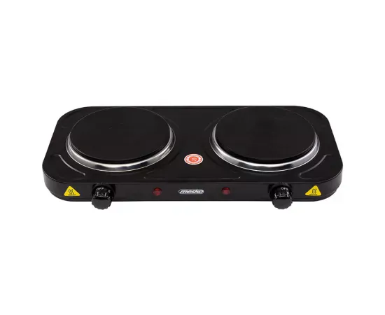 Plita electrica MESKO MS6509, 2 zone de gatit, 2000W, Negru - Imagine 1