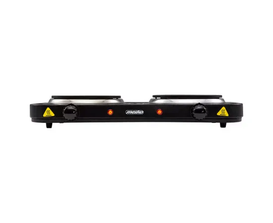 Plita electrica MESKO MS6509, 2 zone de gatit, 2000W, Negru - Imagine 3