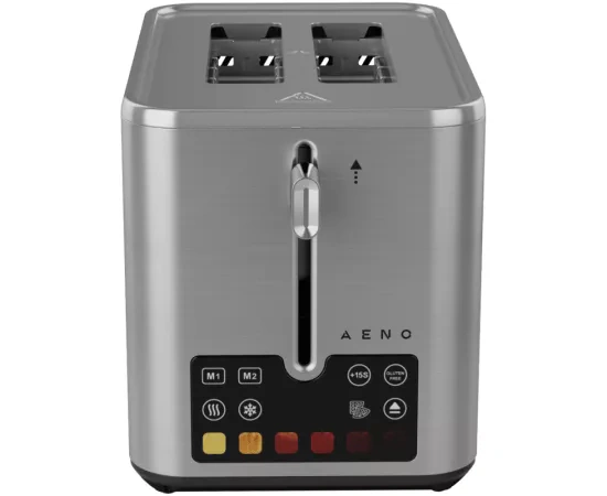 Prajitor de paine AENO TS4 ATS0004, 2 Felii, 800 W, Argintiu - Imagine 1