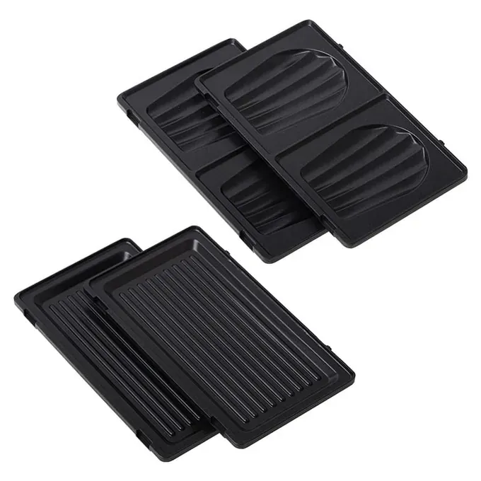 Sandwich maker 2-in-1 ADLER AD3070B, 850W, Negru - Imagine 6