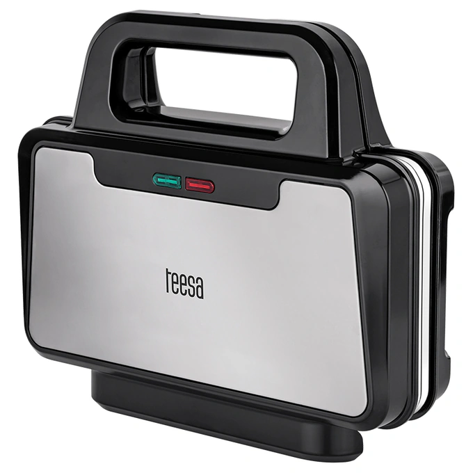 Sandwich maker XXL TEESA TSA3226, 900W, Negru/Gri - Imagine 3