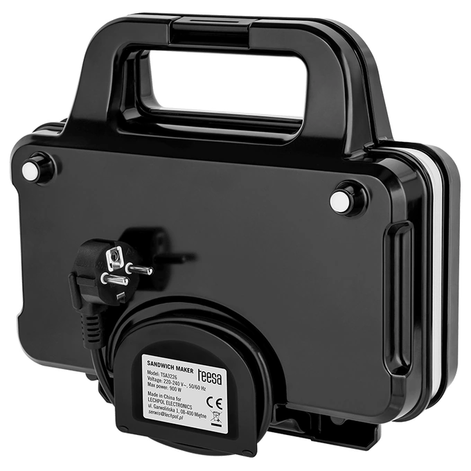 Sandwich maker XXL TEESA TSA3226, 900W, Negru/Gri - Imagine 4