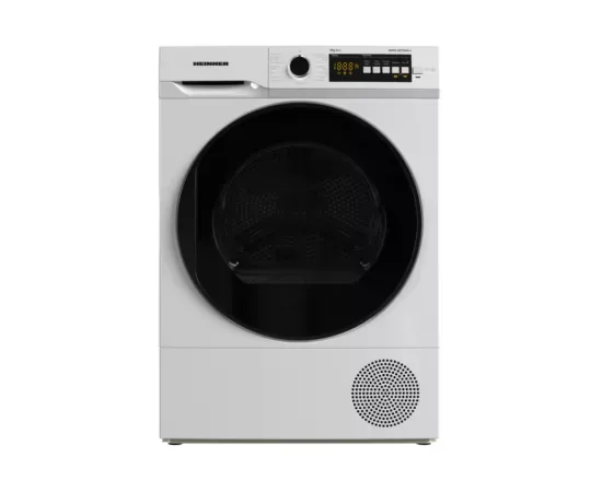 Uscator de rufe HEINNER HHPD-V8T2KA++, Pompa de caldura, 8 kg, 15 programe, Clasa A++, Display, PureBeam+, Iluminare cuva, Usa reversibila, Blocare acces copii, Alb - Imagine 1