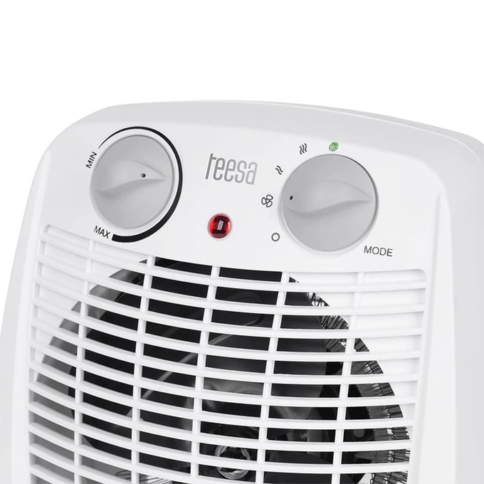 Aeroterma TEESA TSA8059, 2000 W, 3 trepte de putere, Termostat reglabil, Alb - Imagine 4