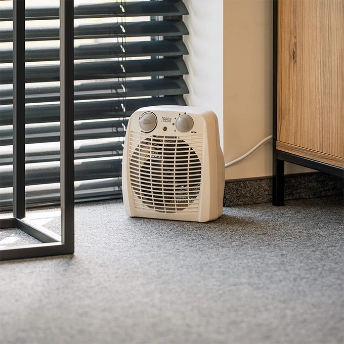 Aeroterma TEESA TSA8059, 2000 W, 3 trepte de putere, Termostat reglabil, Alb - Imagine 6