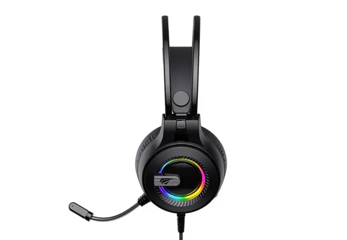Casti gaming cu microfon HAVIT H2040D, RGB, Black - Imagine 3