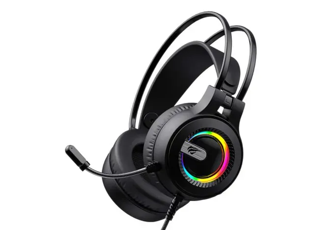 Casti gaming cu microfon HAVIT H2040D, RGB, Black - Imagine 4