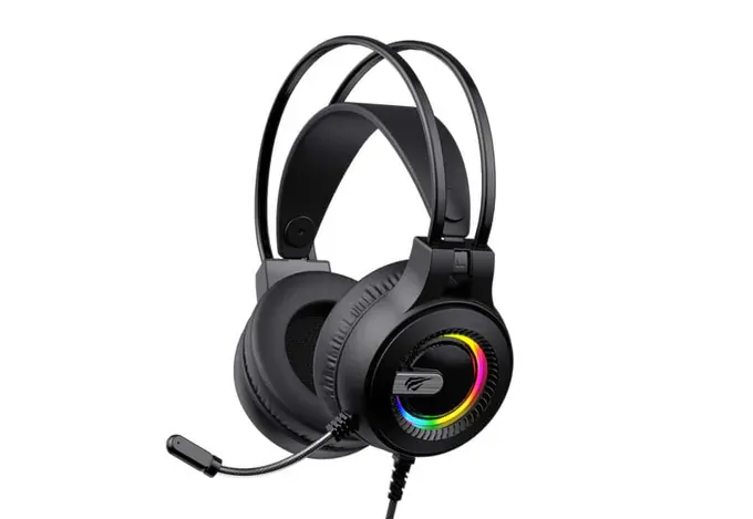 Casti gaming cu microfon HAVIT H2040D, RGB, Black - Imagine 5