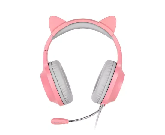 Căști gaming cu microfon pentru copii KRUGER & MATZ KM0658, Pink - Imagine 2