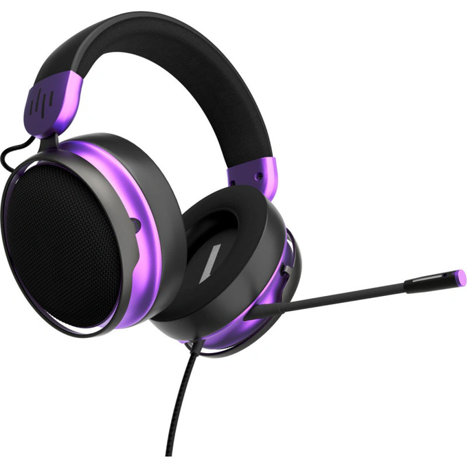 Casti gaming DARK PROJECT Sono, Microfon, Difuzor 50 mm, Black/Purple - Imagine 3
