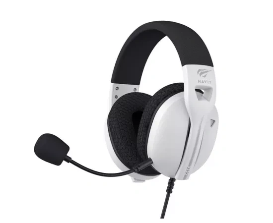 Căști gaming HAVIT FUXI-H5D-WH cu microfon și difuzoare de 50mm - White - Imagine 3