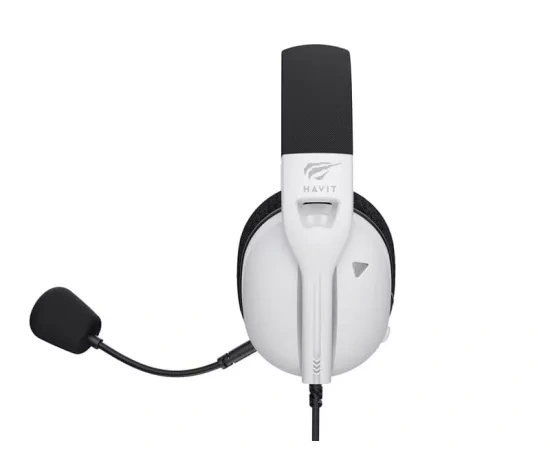 Căști gaming HAVIT FUXI-H5D-WH cu microfon și difuzoare de 50mm - White - Imagine 4