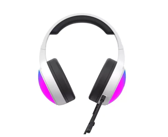 HAVIT Căști gaming HAVIT H2043U-WH cu microfon, RGB, difuzoare 50mm, White - IT-Fashion.ro