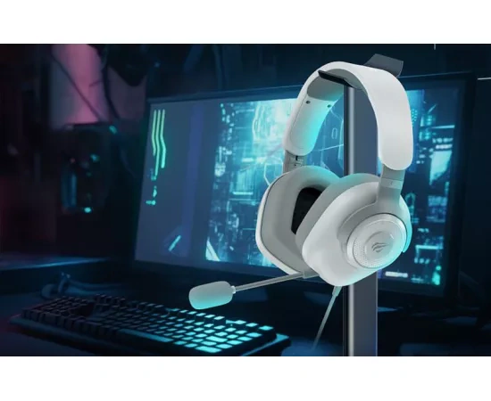 Căști gaming HAVIT H2230D-W cu microfon, Jack 3.5 mm, White - Imagine 7
