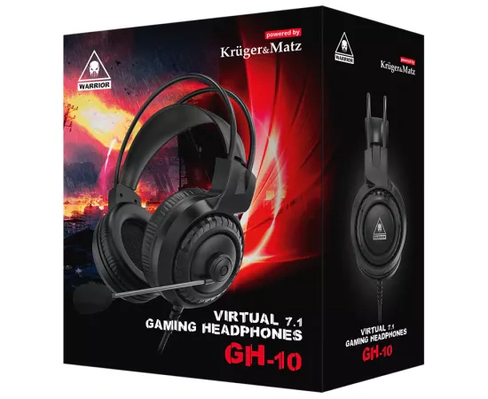 Căști gaming KRUGER & MATZ KM0674 7.1 Surround Sound, Black - Imagine 6