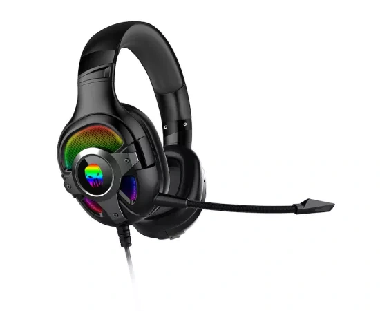 KRUGER & MATZ Căști gaming KRUGER & MATZ Warrior GH-100 PRO RGB Black KM0660 - IT-Fashion.ro