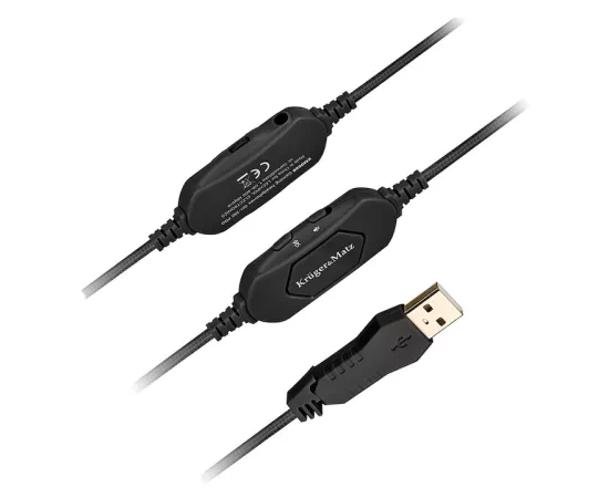 Căști gaming KRUGER & MATZ Warrior GH-100 PRO RGB Black KM0660 - Imagine 6