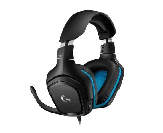 Casti gaming LOGITECH G432 7.1 Surround Sound, Black/Blue - Imagine 1