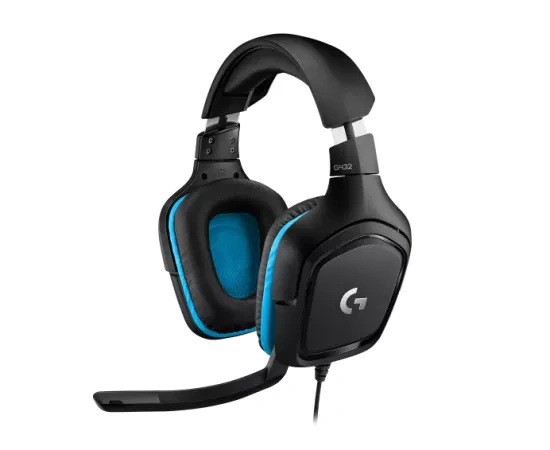 Casti gaming LOGITECH G432 7.1 Surround Sound, Black/Blue - Imagine 3