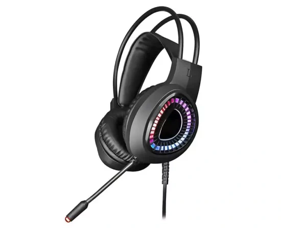 Căști gaming VARR Hi-Fi VH8010 cu microfon și iluminare RGB – sunet clar și design confortabil - Imagine 1