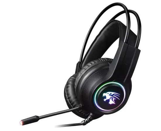 Căști Gaming VARR Hi-Fi VH8030 cu Microfon și Iluminare LED RGB - Sunet Clar, Design Confortabil - Imagine 1