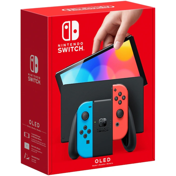 Consola NINTENDO Switch OLED (Neon Blue/ Red Joy - Con) - Imagine 1
