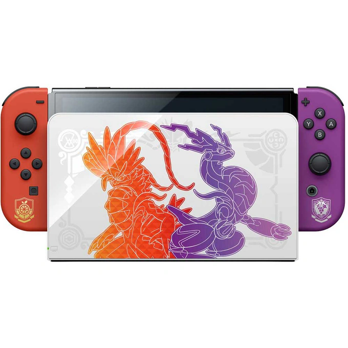 Consola NINTENDO Switch OLED Pokemon Scarlet & Violet Edition (Joy-Con Red/Violet) - Imagine 3