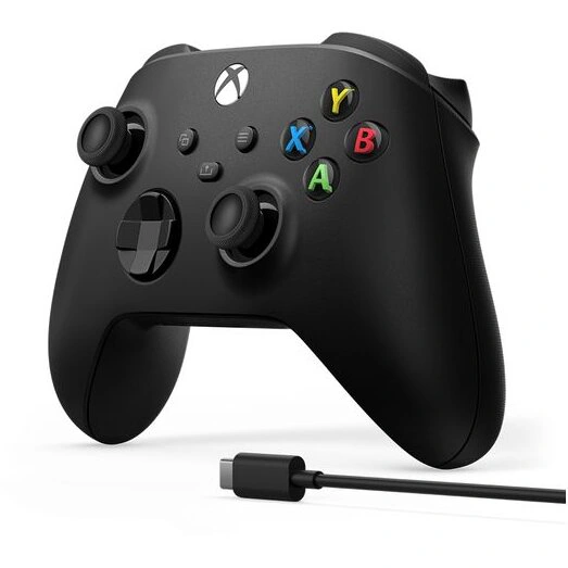 Microsoft Controller Wireless MICROSOFT Xbox Series X/S, Carbon Black + Cablu USB-C (EP2-29944) - IT-Fashion.ro