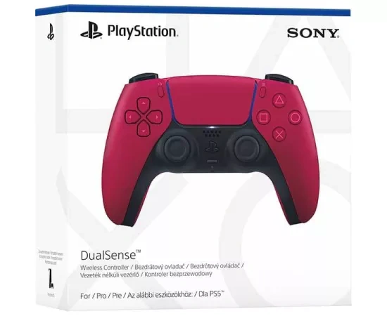 Controller Wireless SONY DualSense pentru PlayStation 5, Cosmic Red - Imagine 4