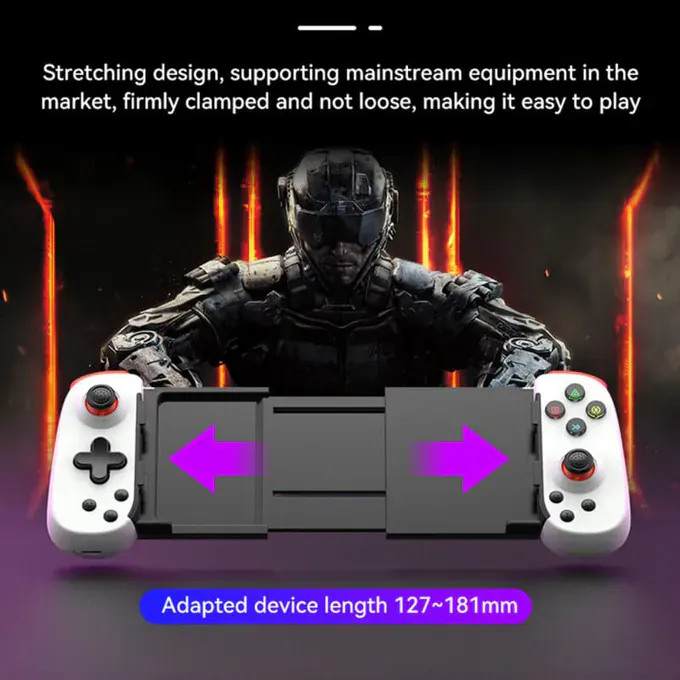 Gamepad Wireless TECHSUIT D6 DP, Black - Imagine 5