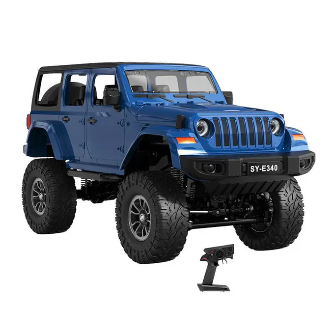 Masina RC DOUBLE EAGLE Jeep Crawler Pro E340-003BLUE, 1:14, 800mAh, Raza de actiune >25 m, Albastru - Imagine 1