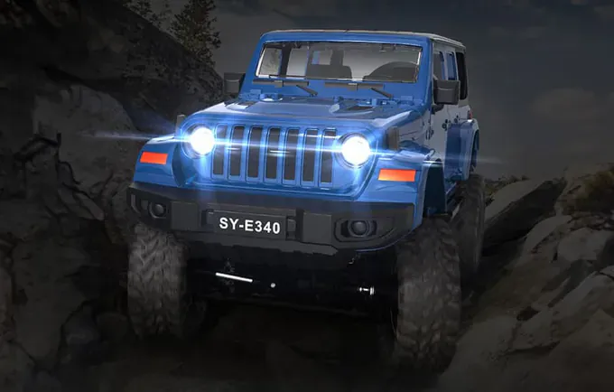 Masina RC DOUBLE EAGLE Jeep Crawler Pro E340-003BLUE, 1:14, 800mAh, Raza de actiune >25 m, Albastru - Imagine 5