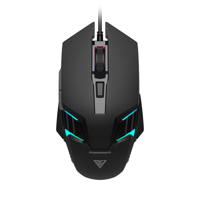 Mouse gaming cu fir GAMDIAS AURA-GS4, 3600 DPI, RGB, Negru - Imagine 1
