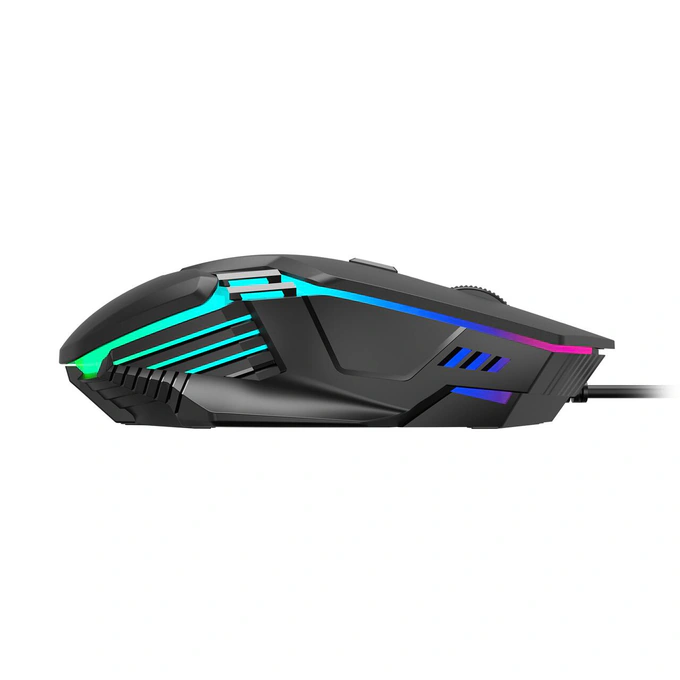 Mouse gaming cu fir GAMDIAS AURA-GS4, 3600 DPI, RGB, Negru - Imagine 3