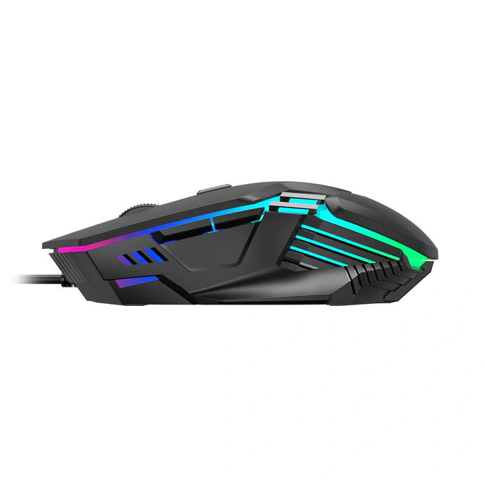 Mouse gaming cu fir GAMDIAS AURA-GS4, 3600 DPI, RGB, Negru - Imagine 4