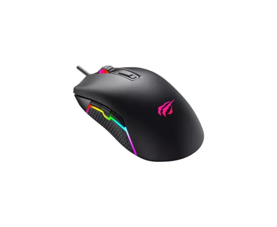 Mouse gaming cu fir HAVIT MS1010, 3600 DPI, USB, RGB, Black - Imagine 4