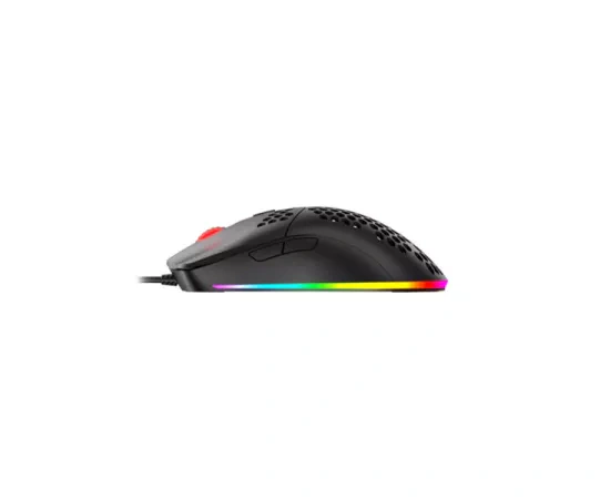 Mouse gaming cu fir HAVIT MS1023, senzor optic 4800 DPI, iluminare RGB, USB, negru - Imagine 3