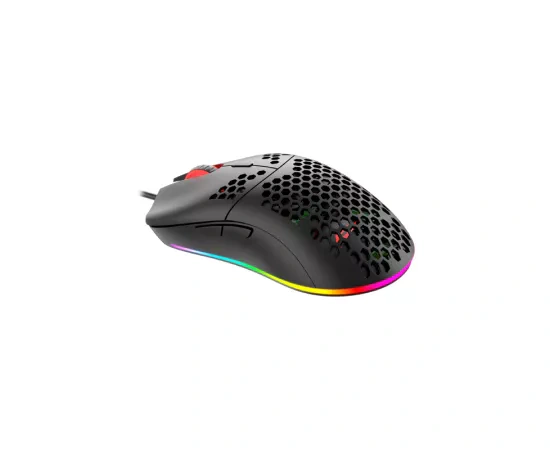 Mouse gaming cu fir HAVIT MS1023, senzor optic 4800 DPI, iluminare RGB, USB, negru - Imagine 6