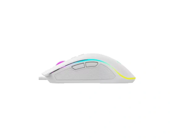 Mouse gaming cu fir HAVIT MS1034, 4800 DPI, RGB, White - Imagine 3