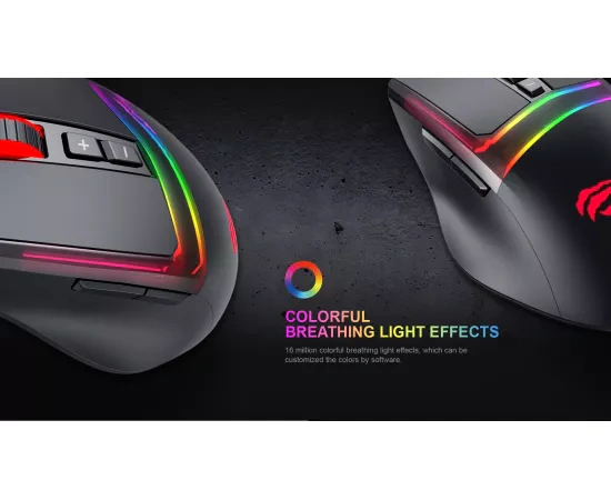 Mouse gaming cu fir HAVIT MS953, 10000 DPI, USB, Black - Imagine 9