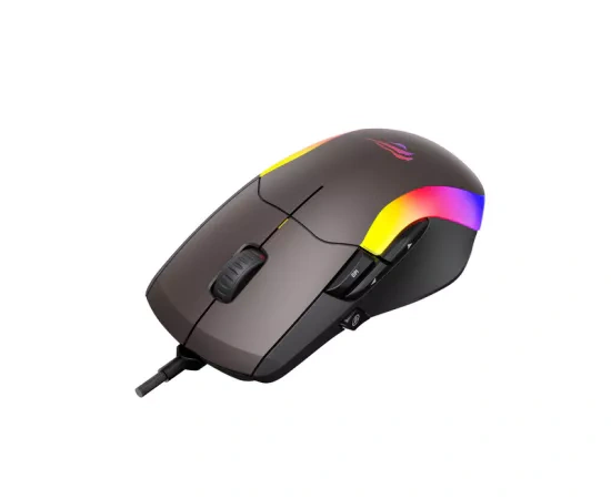 Mouse gaming cu fir HAVIT MS959S, 8000 DPI, RGB, negru - Imagine 4