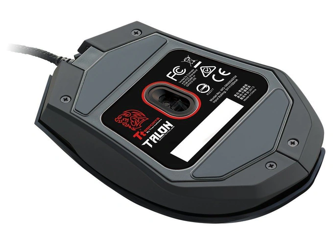 Mouse gaming cu fir THERMALTAKE MO-TLN-WDOOBK-01, 3000 DPI, Ambidextru, RGB, Negru - Imagine 4
