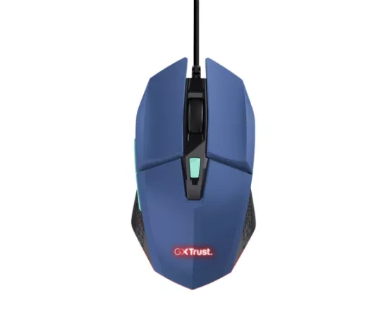 Mouse gaming cu fir TRUST GXT109B Felox 6400 DPI optic USB albastru - Imagine 1