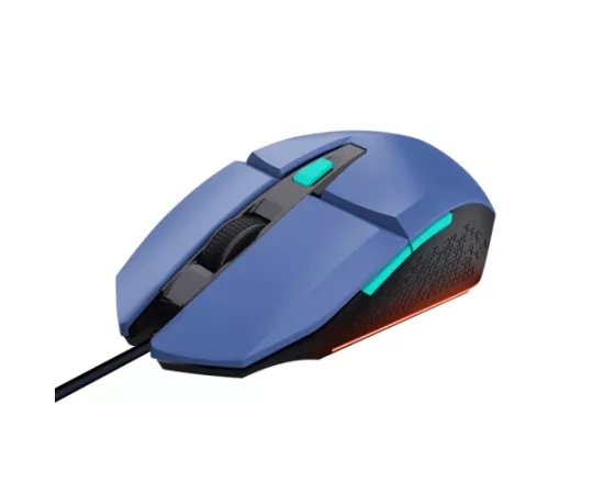 INTER-TECH Mouse gaming cu fir TRUST GXT109B Felox 6400 DPI optic USB albastru - IT-Fashion.ro
